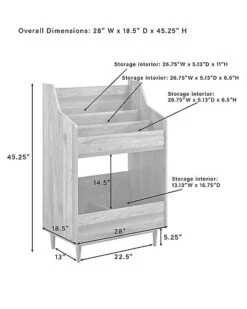 Crosley Liam Record Storage Stand Home -Crosley Sales Store 3050059233 RLLD 3