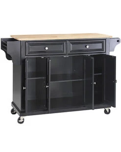 Crosley Wood Top Kitchen Cart Home