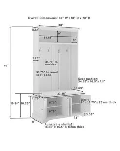 Crosley Holbrook Hall Tree Home -Crosley Sales Store 3050285725 RLLD 4