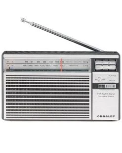 Crosley Radio Silver Rambler Radio Home