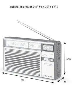 Crosley Radio Silver Rambler Radio Home 13 Crosley Radio Silver Rambler Radio Home -Crosley Sales Store 3050287917 RLLD 7