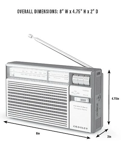 Crosley Radio Silver Rambler Radio Home 7 Crosley Radio Silver Rambler Radio Home - Image 7