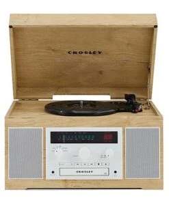 Crosley Radio Natural Haydn Entertainment Center Home