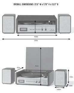 Crosley Radio Black Coda Shelf System Home -Crosley Sales Store 3050287935 RLLD 6