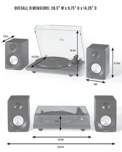Crosley Radio Walnut Kt6101 Turntable And Speaker Kit Home -Crosley Sales Store 3050287939 RLLD 6