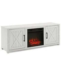 Crosley Furniture Gordon 58in Low-Profile TV Stand W/Fireplace Home
