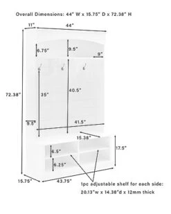 Crosley Furniture Bartlett Hall Tree Home -Crosley Sales Store 3050334285 RLLD 3