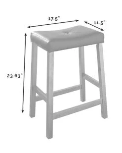 Crosley Furniture Clifton Kitchen Island W/Uph Saddle Stools- Kitchen Island & 2 Stools Home -Crosley Sales Store 3050334294 RLLD 5