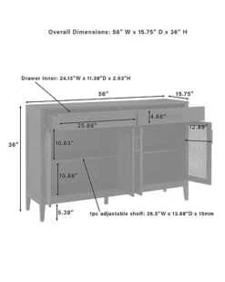Crosley Furniture Milo Sideboard Home -Crosley Sales Store 3050334318 RLLD 3