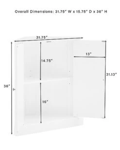 Crosley Furniture Shoreline Stackable Corner Pantry Home -Crosley Sales Store 3050334325 RLLD 3