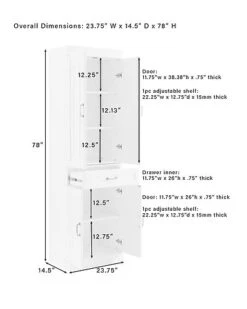 Crosley Furniture Stanton 2Pc Pantry Set - 2 Pantries Home -Crosley Sales Store 3050334328 RLLD 4
