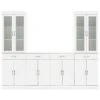 Crosley Furniture Stanton 3Pc Sideboard And Glass Door Pantry Set Home