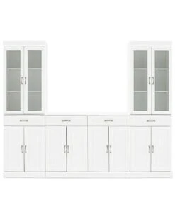 Crosley Furniture Stanton 3Pc Sideboard And Glass Door Pantry Set Home