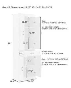 Crosley Furniture Stanton Pantry Home -Crosley Sales Store 3050334335 RLLD 3