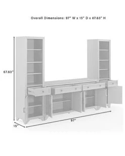 Crosley Furniture Tara 3Pc Entertainment Set Home -Crosley Sales Store 3050334340 RLLD 3