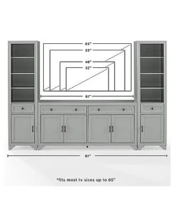 Crosley Furniture Tara 3Pc Entertainment Set Home -Crosley Sales Store 3050334340 RLLD 4
