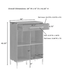 Crosley Juno Record Storage Cube Bookcase Home -Crosley Sales Store 3050371392 RLLD 4