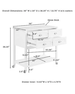 Crosley Connell Kitchen Island & Cart Home -Crosley Sales Store 3050410648 RLLD 4