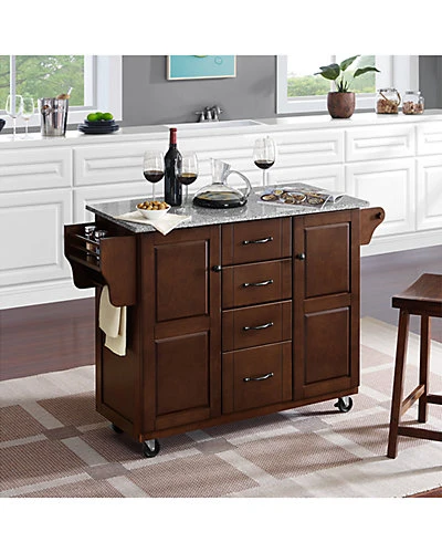 Crosley Eleanor Granite Top Kitchen Cart Home 5 Crosley Eleanor Granite Top Kitchen Cart Home - Image 5
