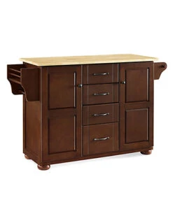 Crosley Eleanor Wood Top Kitchen Island Home