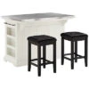 Crosley Julia Island W/Uph Square Stools Home