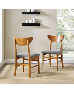 Crosley Landon 2pc Wood Dining Chairs With Upholstered Seat Home -Crosley Sales Store 3050461770 RLLD 3