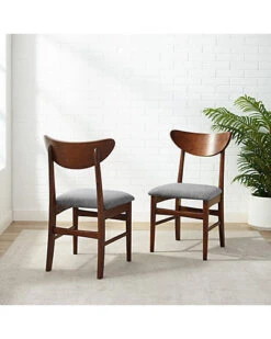 Crosley Landon 2pc Wood Dining Chairs W/Upholstered Seat Home -Crosley Sales Store 3050461771 RLLD 3
