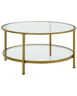 Crosley Aimee Glass Coffee Table Home