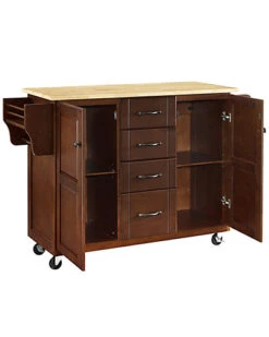 Crosley Eleanor Wood Top Kitchen Cart Home -Crosley Sales Store 3050676329 RLLD 3