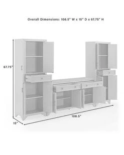 Crosley Furniture Tara 3Pc Entertainment Set Home -Crosley Sales Store 3050843111 RLLD 3