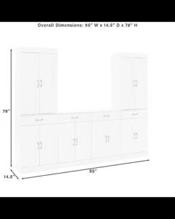 Crosley Furniture Stanton 3Pc Sideboard And Pantry Set Home -Crosley Sales Store 3050861045 RLLD 3