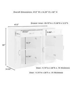 Crosley Furniture Stanton 3Pc Sideboard And Pantry Set Home -Crosley Sales Store 3050861045 RLLD 4