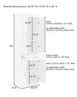 Crosley Furniture Stanton 3Pc Sideboard And Pantry Set Home -Crosley Sales Store 3050861045 RLLD 5