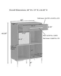 Crosley Juno Record Storage Cube Bookcase With Speaker Home -Crosley Sales Store 3050989289 RLLD 4