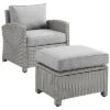 Crosley Bradenton 2Pc Outdoor Wicker Chair Set Home