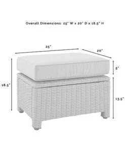 Crosley Bradenton 2Pc Outdoor Wicker Chair Set Home -Crosley Sales Store 3070026200 RLLD 5