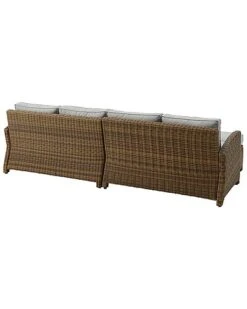 Crosley Bradenton 4Pc Outdoor Wicker Sectional Set Home -Crosley Sales Store 3070026208 RLLD 3