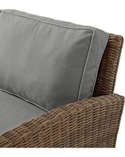 Crosley Bradenton 4Pc Outdoor Wicker Sectional Set Home -Crosley Sales Store 3070026208 RLLD 9