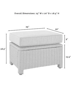 Crosley Bradenton 4Pc Outdoor Wicker Sectional Set Home -Crosley Sales Store 3070026212 RLLD 8