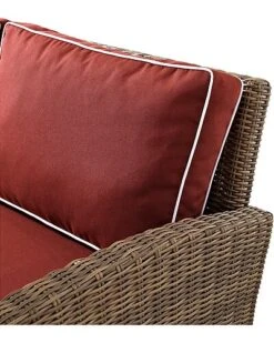 Crosley Bradenton 4Pc Outdoor Wicker Sectional Set Home -Crosley Sales Store 3070026212 RLLD 9