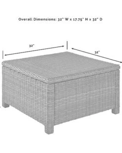 Crosley Bradenton 5Pc Outdoor Wicker Sectional Set Home -Crosley Sales Store 3070026214 RLLD 5