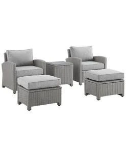 Crosley Bradenton 5Pc Outdoor Wicker Chair Set Home