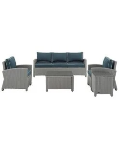 Crosley Bradenton 5Pc Outdoor Wicker Sofa Set Home