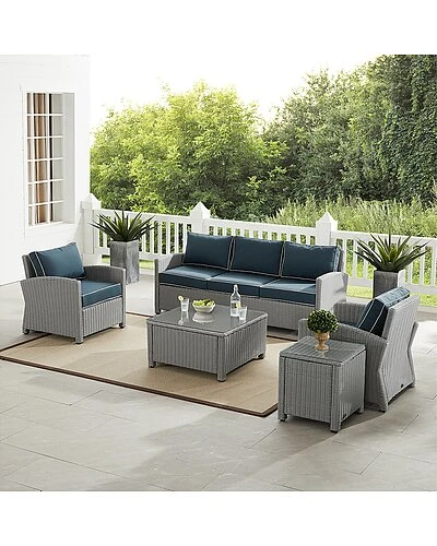 Crosley Bradenton 5Pc Outdoor Wicker Sofa Set Home 7 Crosley Bradenton 5Pc Outdoor Wicker Sofa Set Home - Image 7