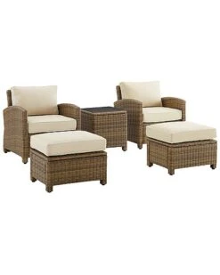 Crosley Bradenton 5Pc Outdoor Wicker Chair Set Home -Crosley Sales Store 3070026225 RLLD 7