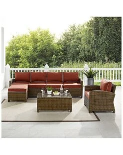 Crosley Bradenton 5Pc Outdoor Wicker Sectional Set Home -Crosley Sales Store 3070026228 RLLD 9