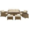 Crosley Bradenton 7Pc Outdoor Wicker Sofa Set Home