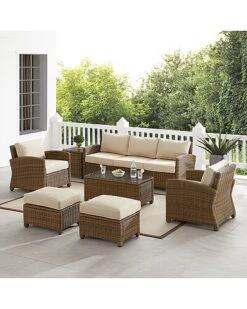 Crosley Bradenton 7Pc Outdoor Wicker Sofa Set Home 12 Crosley Bradenton 7Pc Outdoor Wicker Sofa Set Home -Crosley Sales Store 3070026239 RLLD 6