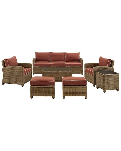 Crosley Bradenton 7Pc Outdoor Wicker Sofa Set Home 1 Crosley Bradenton 7Pc Outdoor Wicker Sofa Set Home
