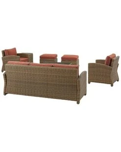 Crosley Bradenton 7Pc Outdoor Wicker Sofa Set Home 9 Crosley Bradenton 7Pc Outdoor Wicker Sofa Set Home -Crosley Sales Store 3070026240 RLLD 3